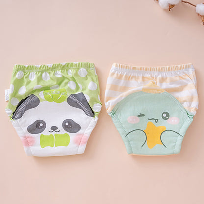 Cotton baby training pants – washable, unisex, summer use.