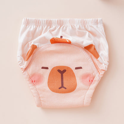 Cotton baby training pants – washable, unisex, summer use.