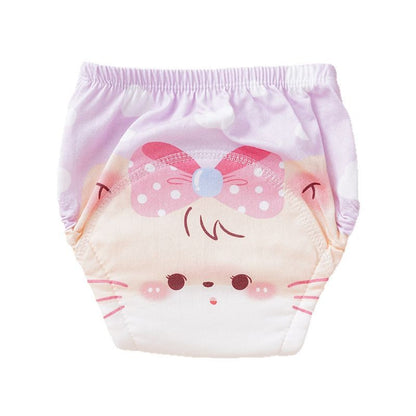 Cotton baby training pants – washable, unisex, summer use.